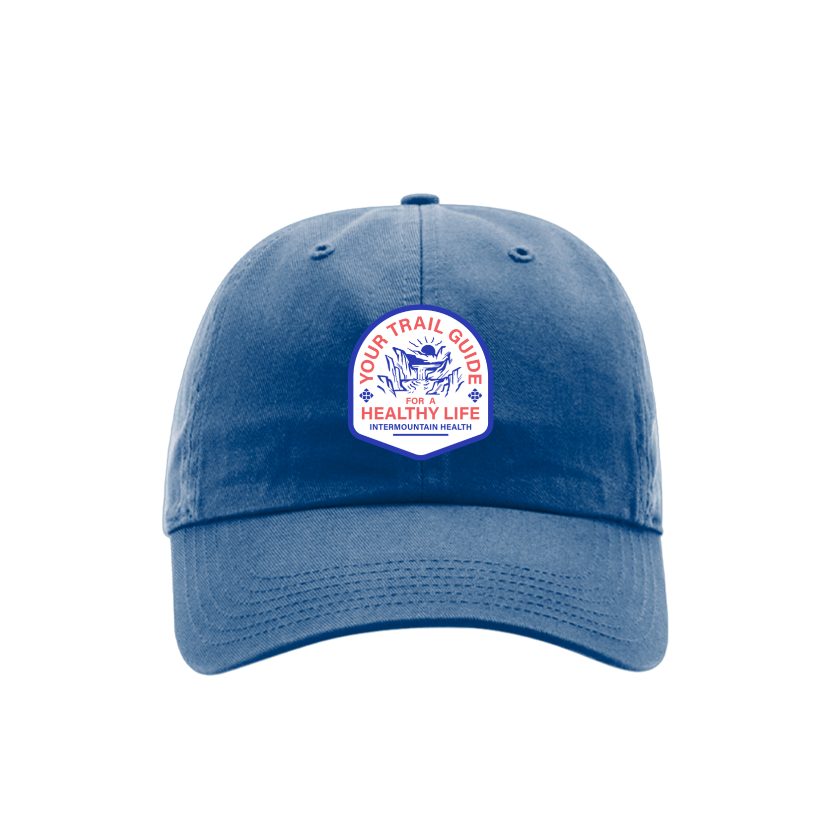 Canyons Landscape Blue Relaxed Cotton Cap 